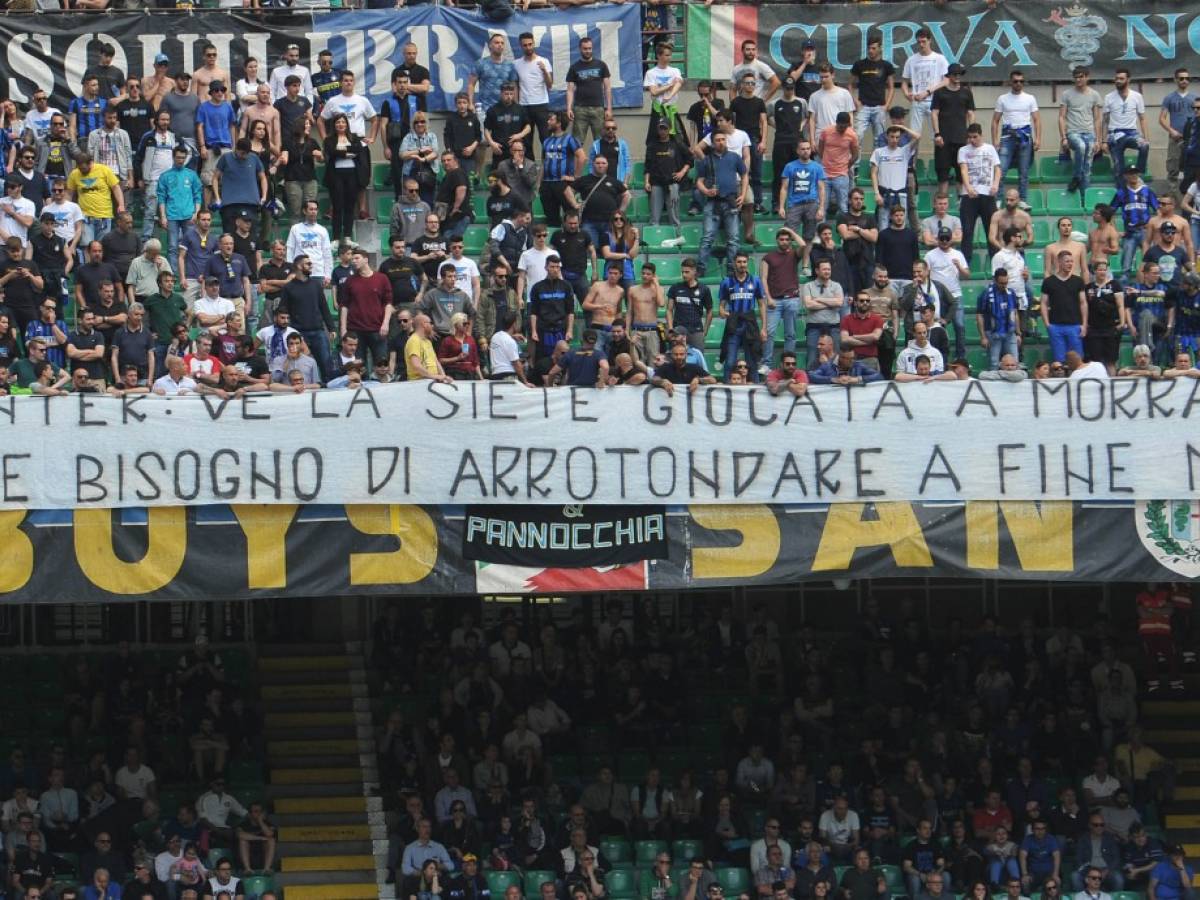 Curva Nord, niente più sigle. E spariscono gli stendardi