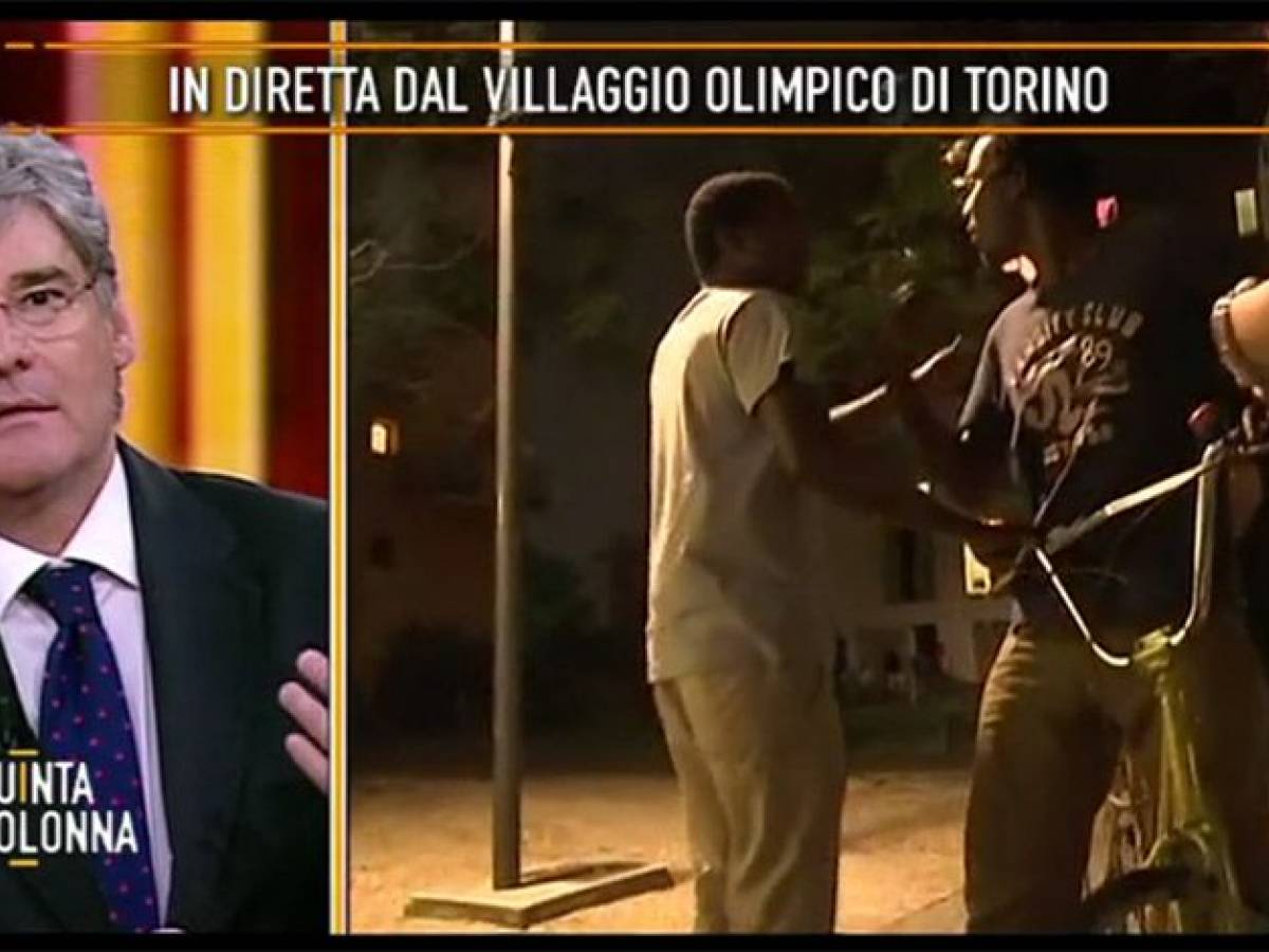 Quinta colonna, giornalista aggredita da un gruppo di immigrati il