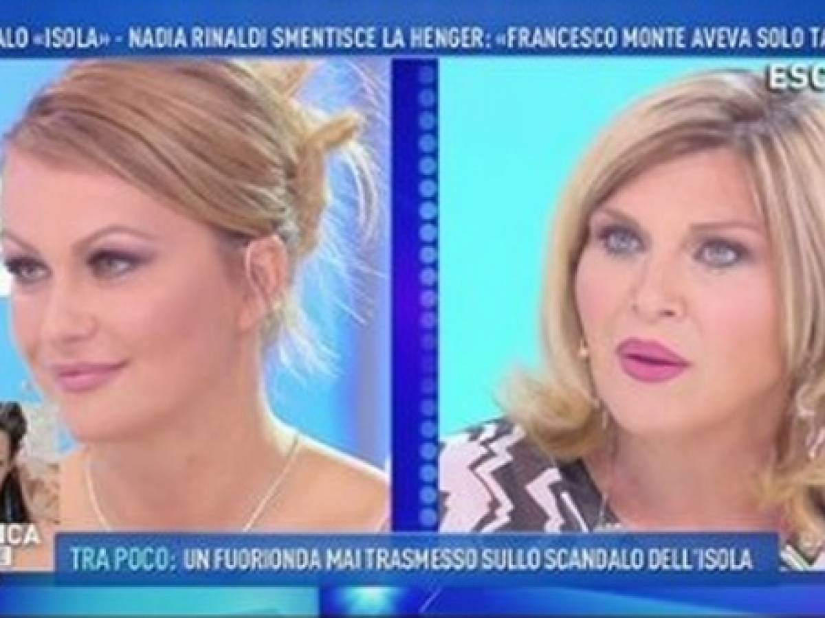 Isola dei Famosi, lite in tv tra Eva Henger e Nadia Rinaldi - il Giornale