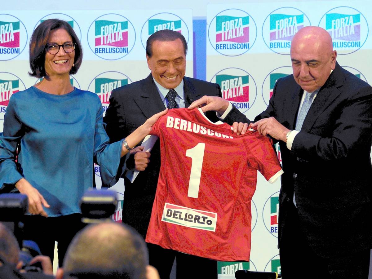 Mariastella Gelmini, Silvio Berlusconi e Adriano Galliani