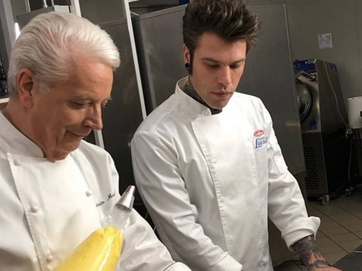 Fedez a lezione di pasticceria dal maestro Iginio Massari 