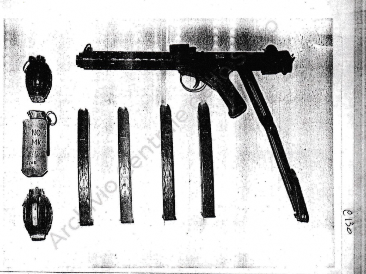 Le armi nell'allegato dell'appunto sulla relazione su Fiumicino