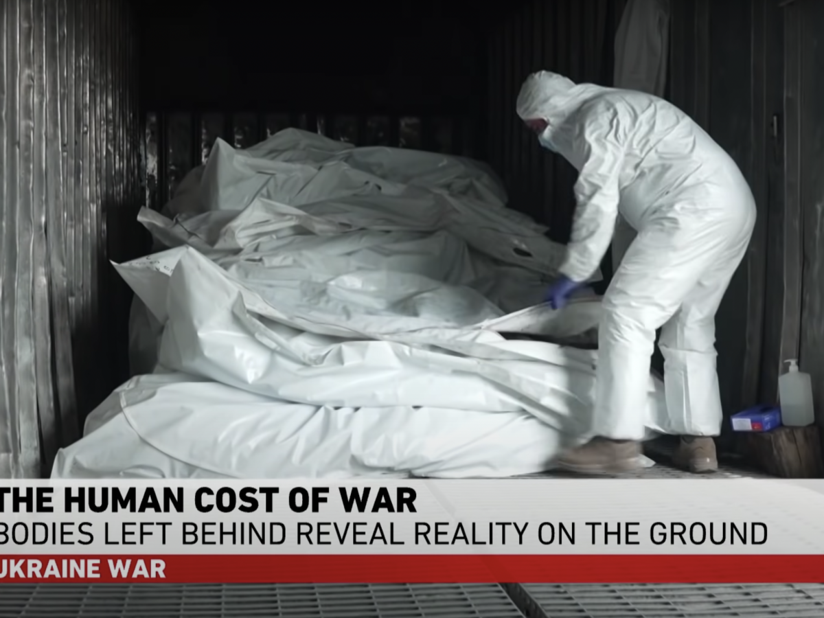 Cadáveres abandonados de soldados rusos: horror en congeladores
