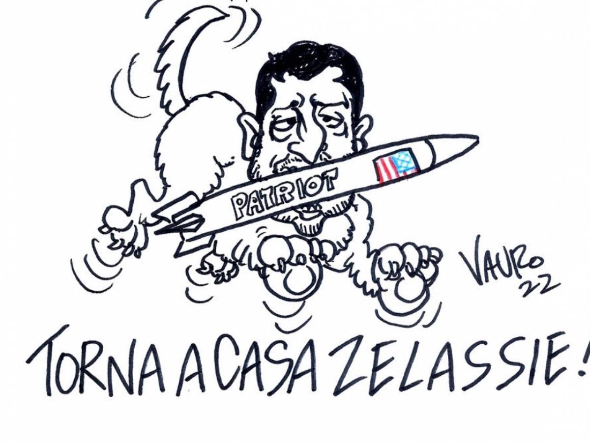 “Come home Zelassie.”  Old Stalinist.  Storm over the anti-Ukrainian cartoon Vauro