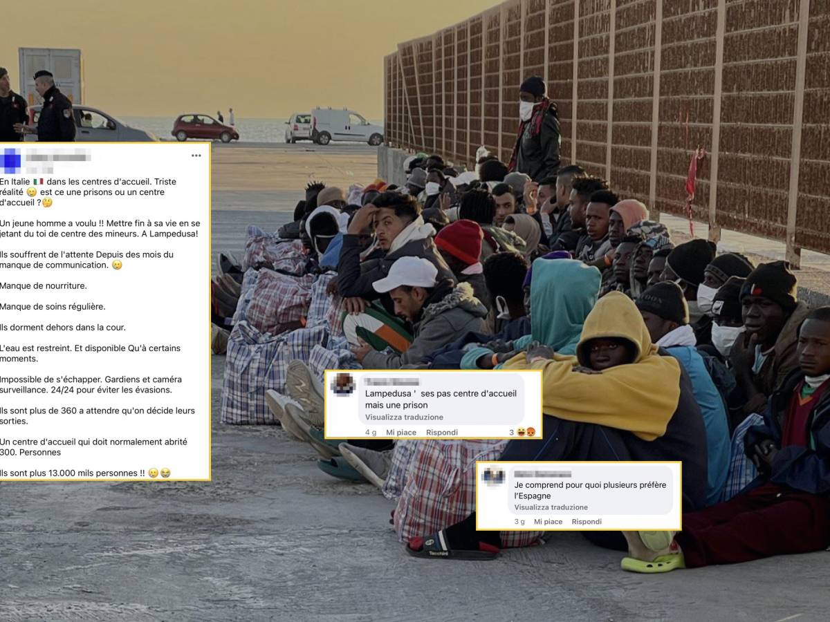 «Lampedusa es sucia, no el paraíso».  Así hablan mal de Italia los migrantes