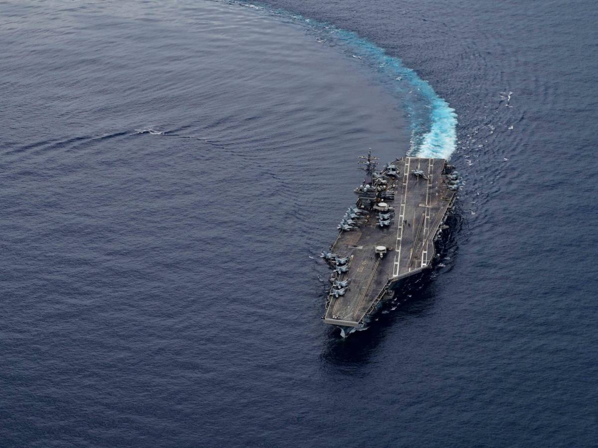The United States is moving.  An aircraft carrier heading towards the eastern Mediterranean