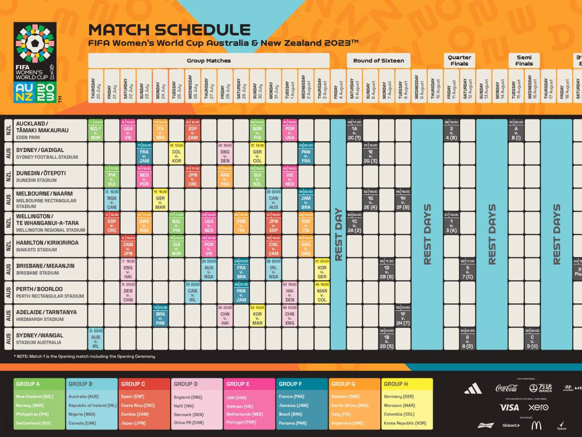 Match schedule