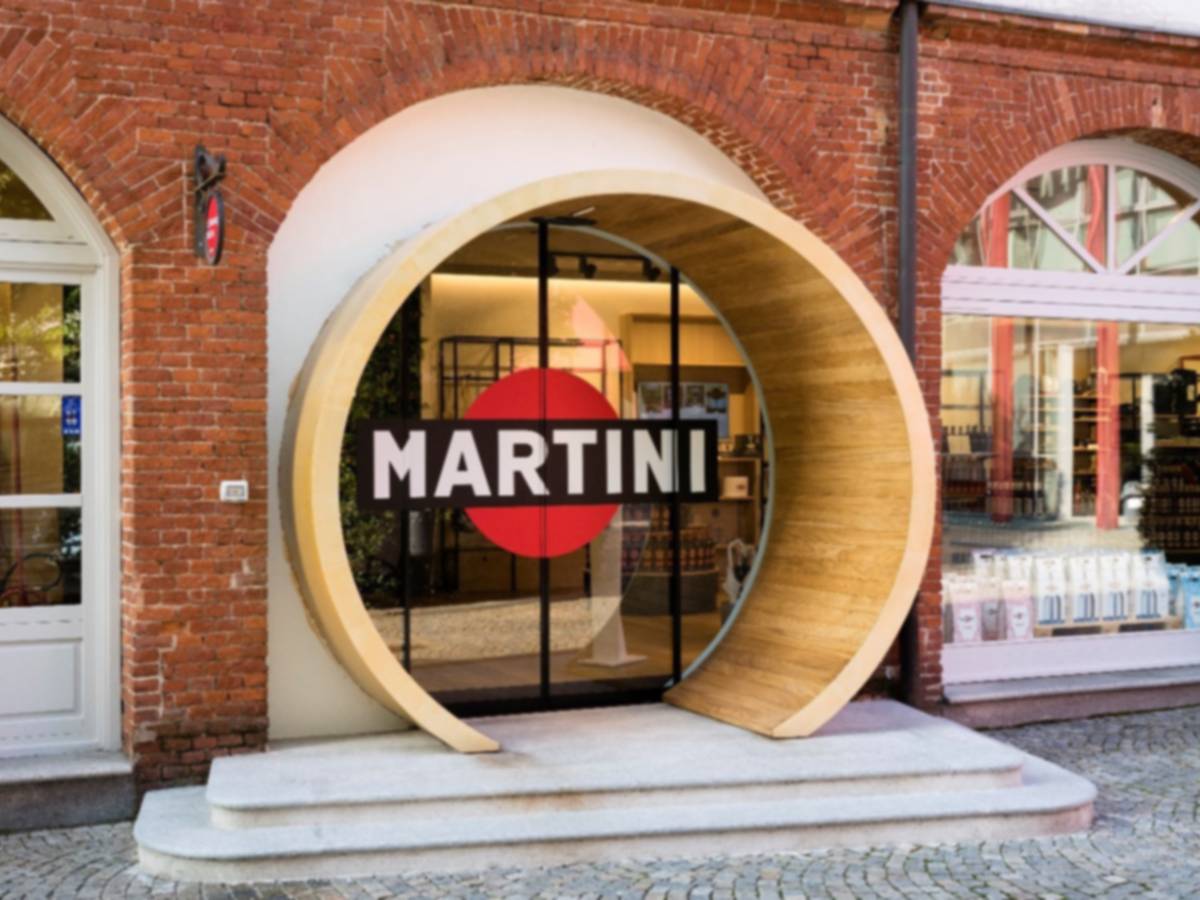 Entrance to the Martini & Rossi factory in Pession. 