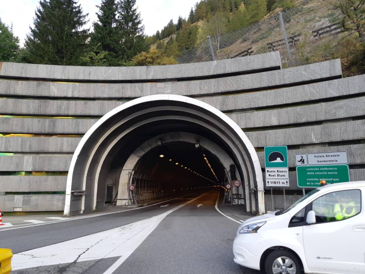 Il traforo del Bianco, che sfida Il traforo del Bianco, che sfida