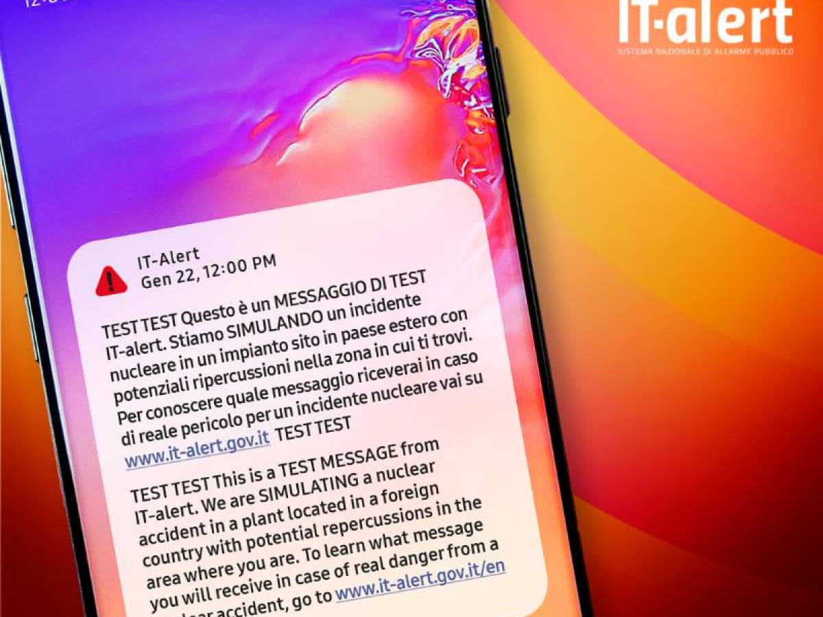 Ripartono i test di IT alert, ecco in quali regioni arriveranno i messaggi