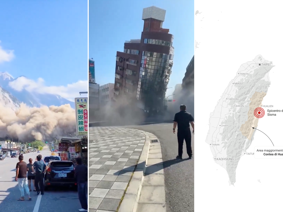 Terremoto en Taiwán, dos fuertes temblores. Al menos 4 muertos, edificios derrumbados Terremoto en Taiwán, dos fuertes temblores. Al menos 4 muertos, edificios derrumbados