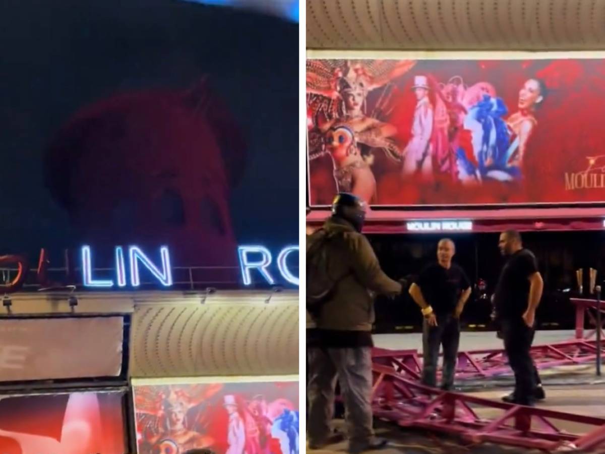Crollano le pale del Moulin Rouge: tragedia sfiorata a Parigi
