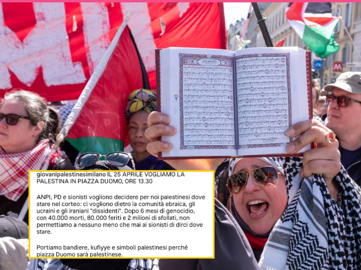 "Piazza Duomo sarà palestinese". Il proclama per il 25 aprile di Milano