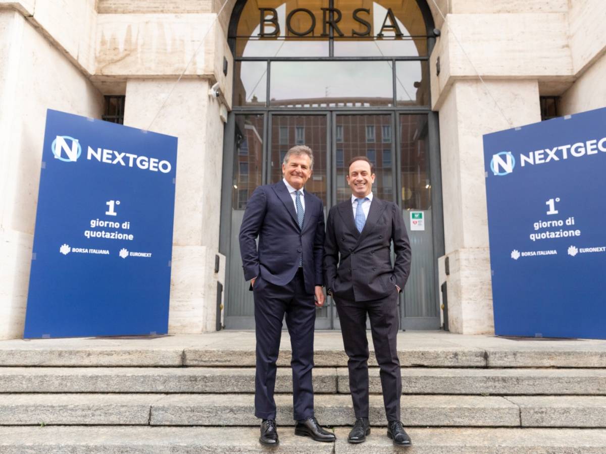 Giovanni Ranieri, CEO di NextGeo, a destra Attilio Ievoli Presidente