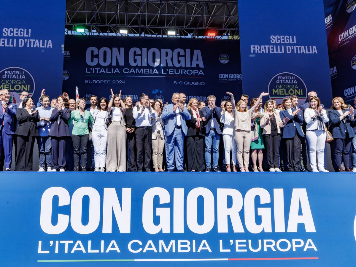 la sinistra esulta per due regioni ma nei sondaggi fdi vola al 316