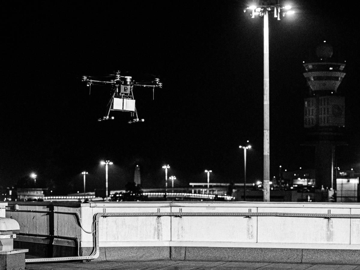 Test consegna merci con drone a Malpensa