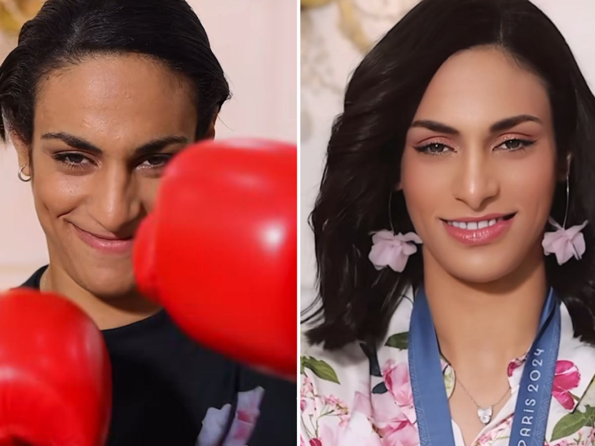 Capelli lunghi e trucco: così Khelif sfida le polemiche sui social