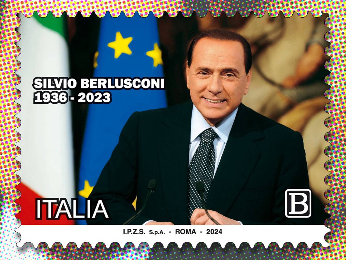 Berlusconi francobollo