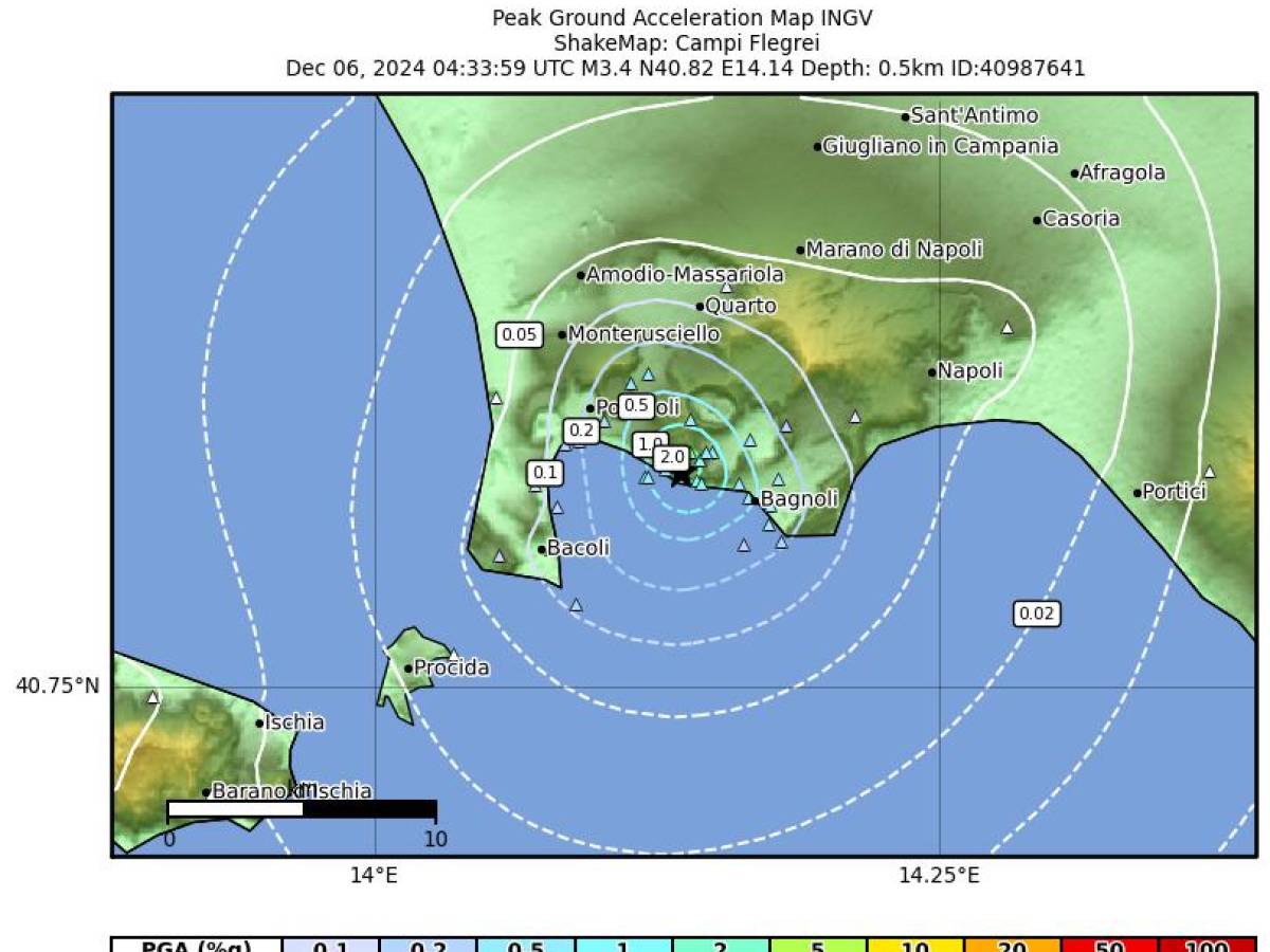 Ai Campi Flegrei torna la paura: scossa 3.4 avvertita anche a Napoli