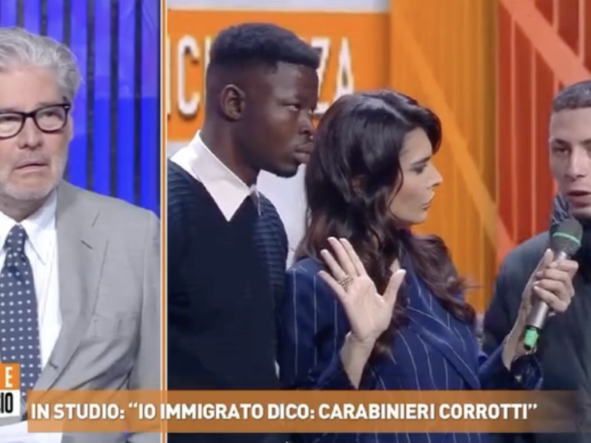 “Qua abbiamo coltelli per difenderci”. Immigrato attacca l’Italia, lo studio lo gela così