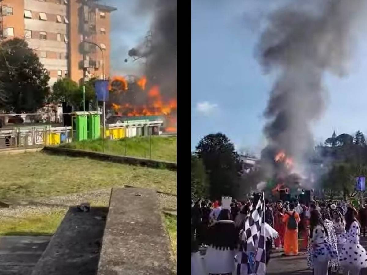 Paura alla sfilata di Carnevale, carro prende fuoco: due bimbi rimasti ustionati