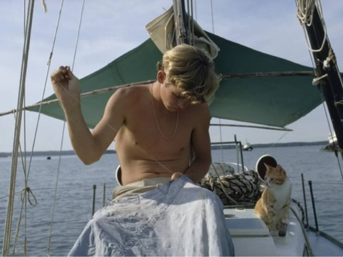 A 16 anni in barca a vela intorno al mondo, con il suo gatto A 16 anni in barca a vela intorno al mondo, con il suo gatto