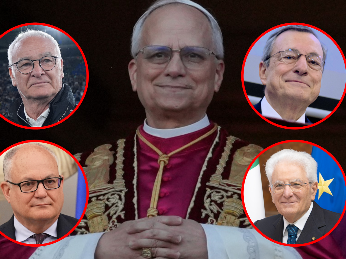 Ranieri, Mattarella, Draghi e Gualtieri. Social scatenati: "Ecco a chi somiglia Leone XIV"