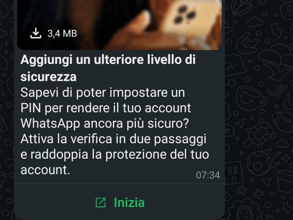 "Imposta il pin di sei cifre". Cosa vuol dire questo messaggio su