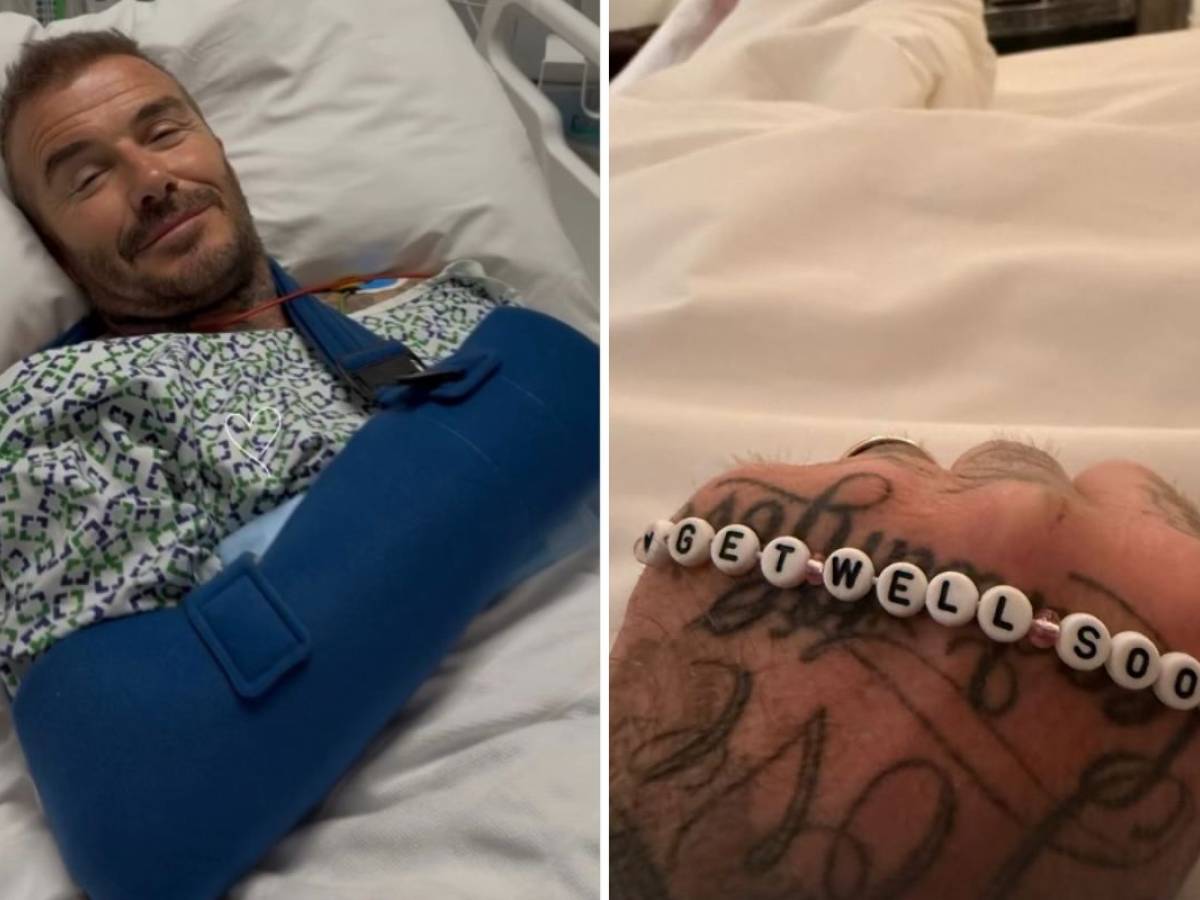 david beckham operato al polso la foto dall8217ospedale pubblicata da victoria