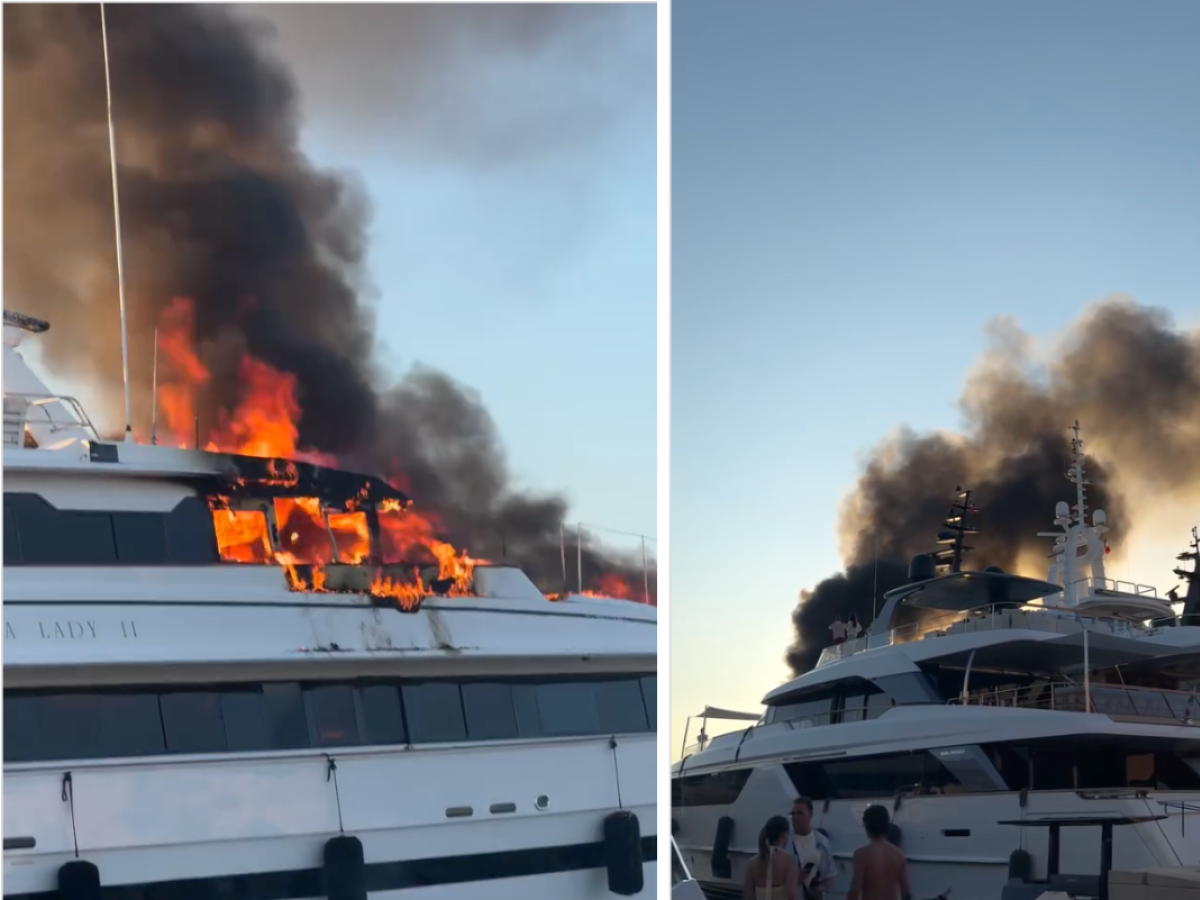 Fiamme nel porto di Saint Tropez: a fuoco il super yacht da 80mila dollari a settimana