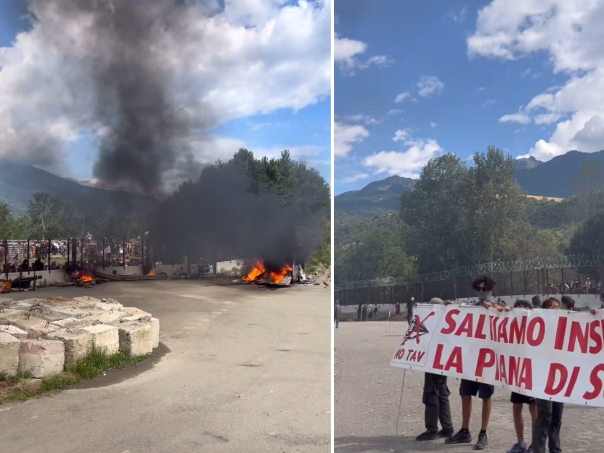 Pietre e bombe carta: assalto dei No Tav in Val di Susa. Meloni: "Atti vergognosi, saranno puniti"