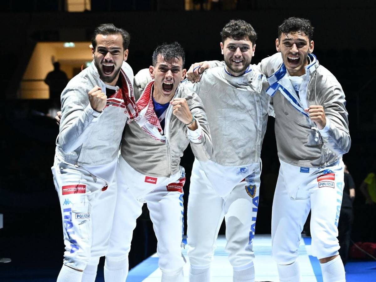 scherma oro per l italia della sciabola maschile ungheria sconfitta 45 37