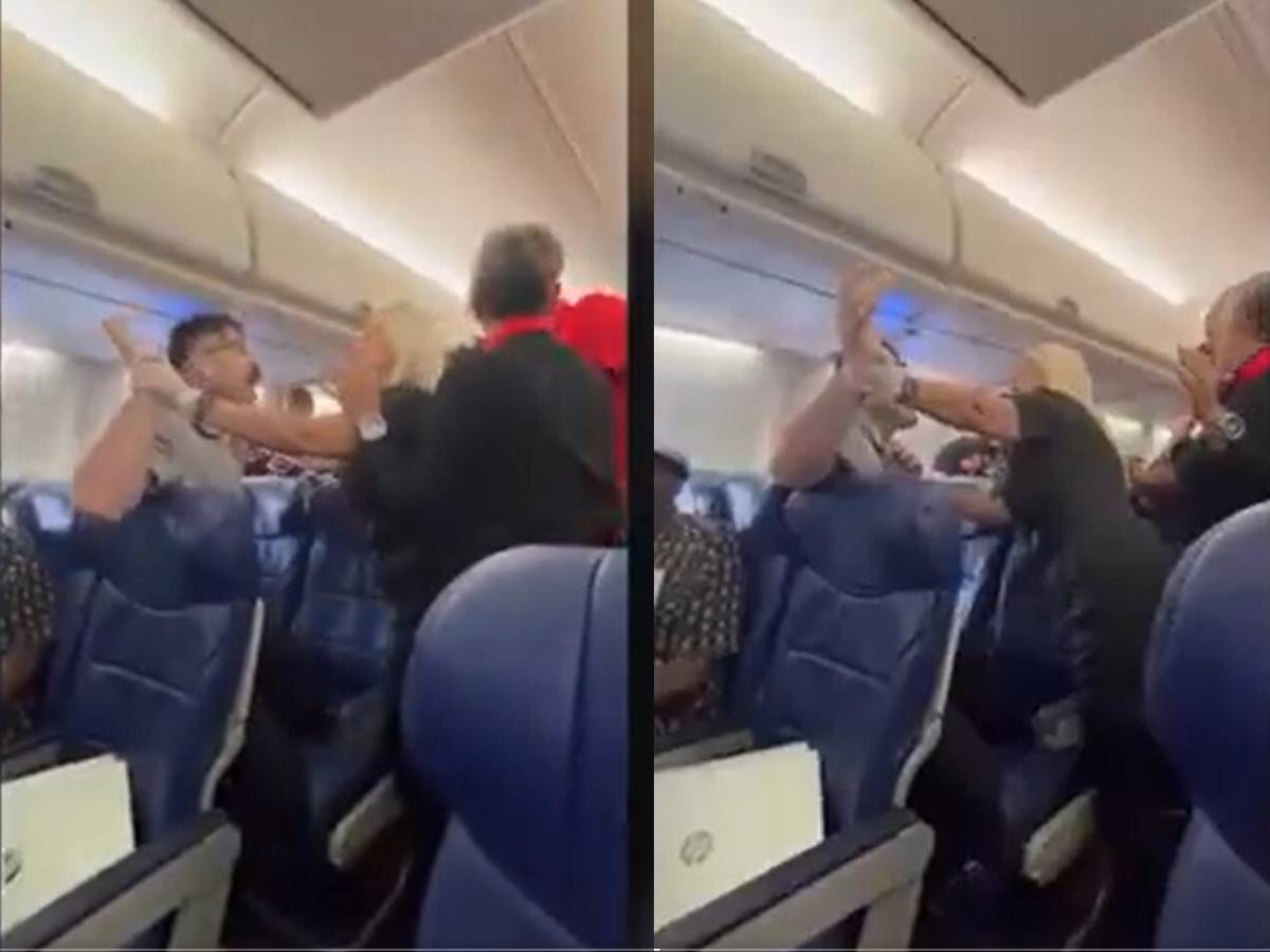 panico in volo lottatore di mma perde le staffe rissa sfiorata
