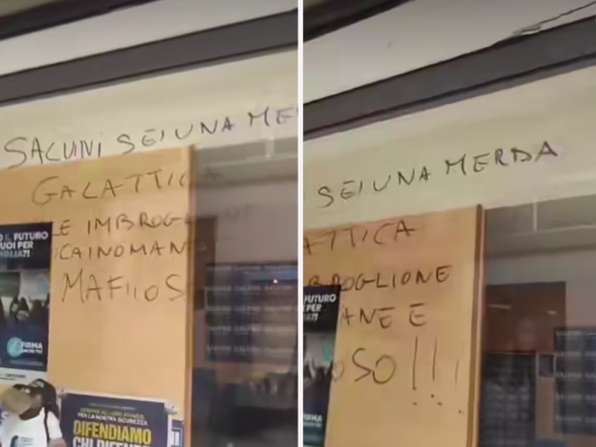 imbroglione mafioso mer l assalto a una sede della lega e gli insulti choc contro salvini