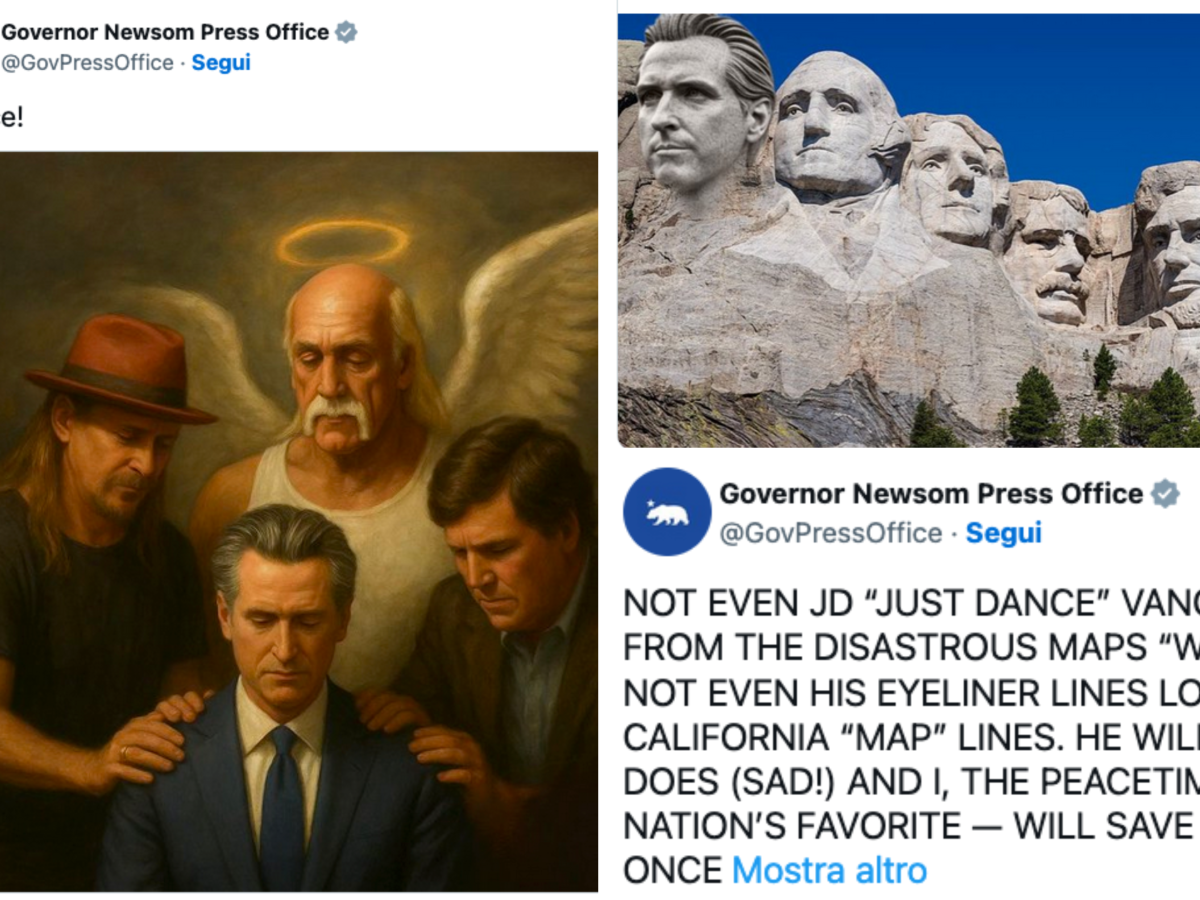 Guerra dei meme negli Usa: così il dem Gavin Newsom usa il linguaggio MAGA contro Trump