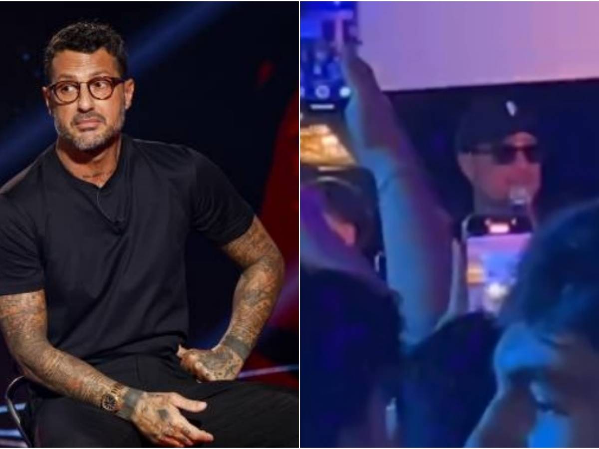 fabrizio corona sfiorata la rissa durante l ospitata in discoteca vi prendo a schiaffi