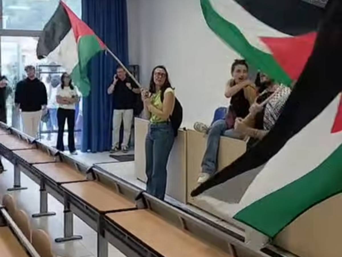 l irruzione dei pro pal durante la lezione del docente sionista vergogna all universit224 di pisa