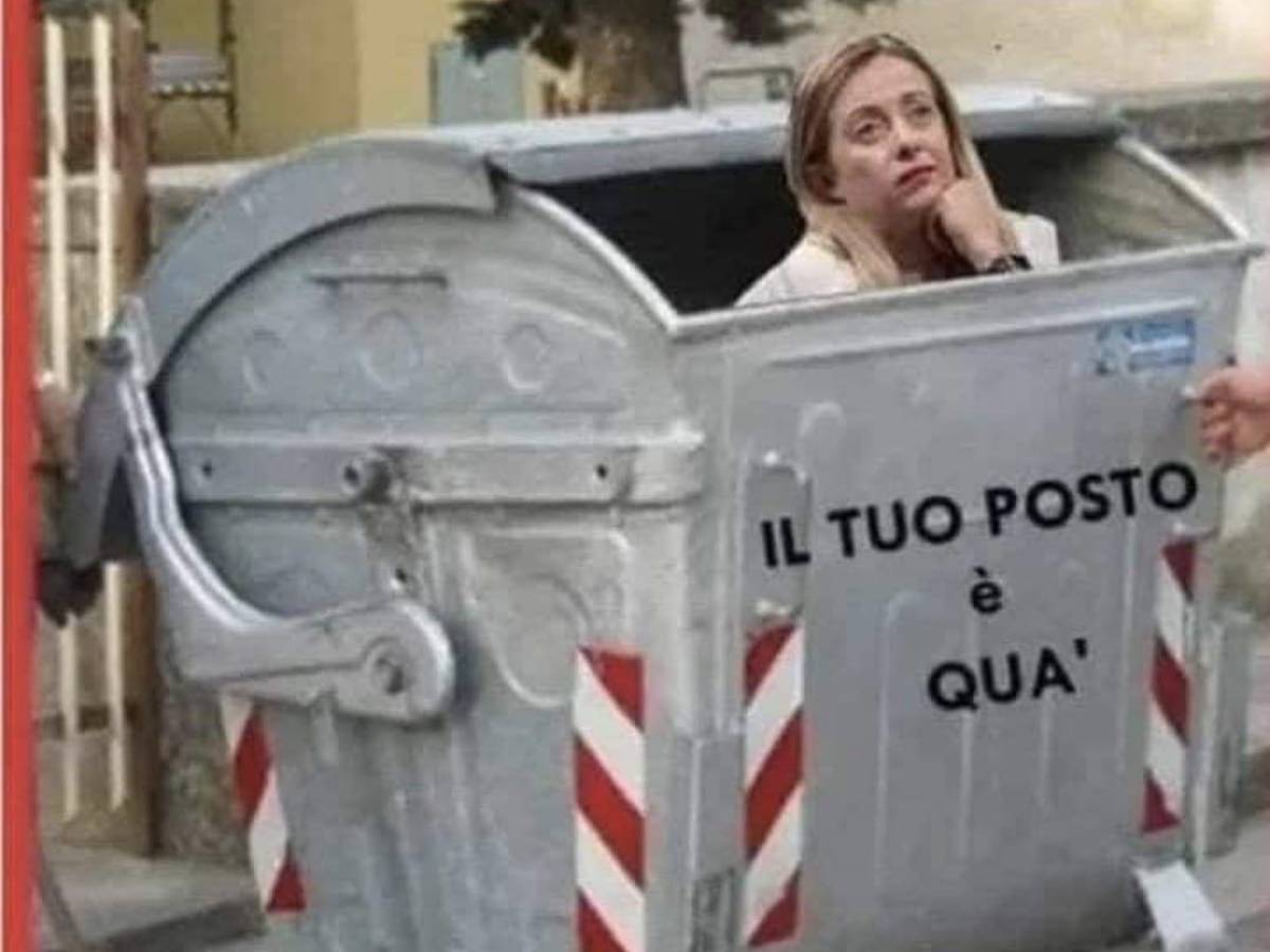 il tuo posto 232 qua il fotomontaggio della vergogna del m5s contro meloni
