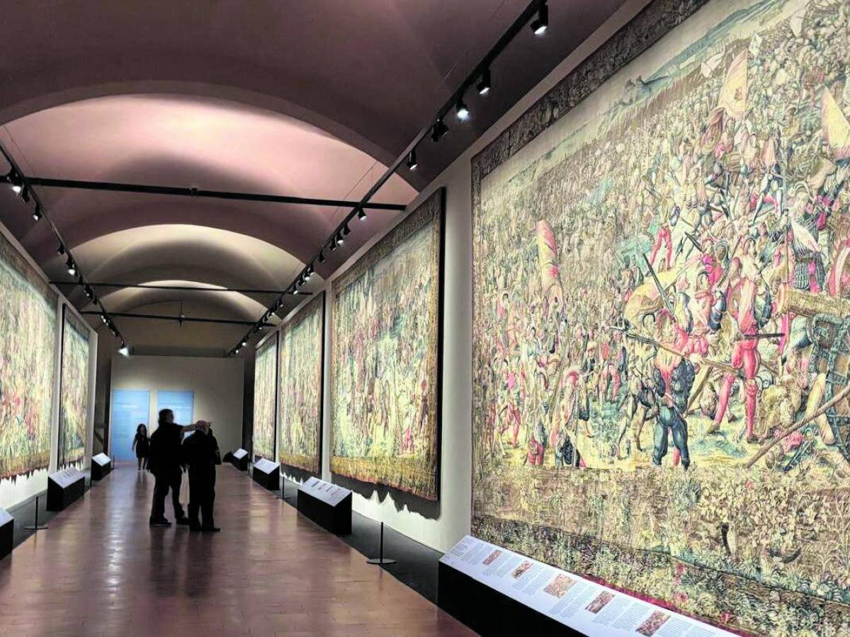 Anche Mattarella a Pavia per gli arazzi della battaglia