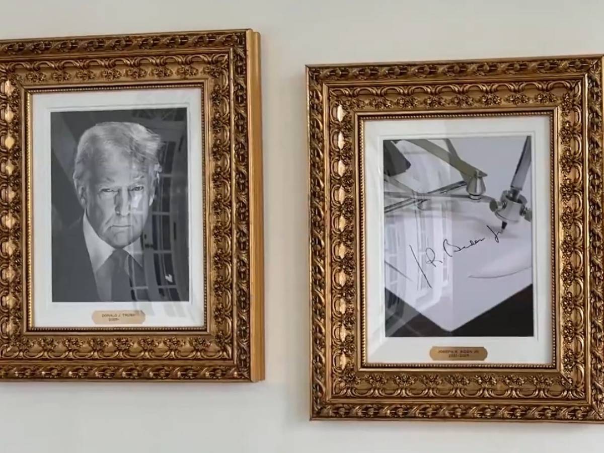 Via il ritratto di Biden dalla Walk of Fame alla Casa Bianca: ecco con cosa l