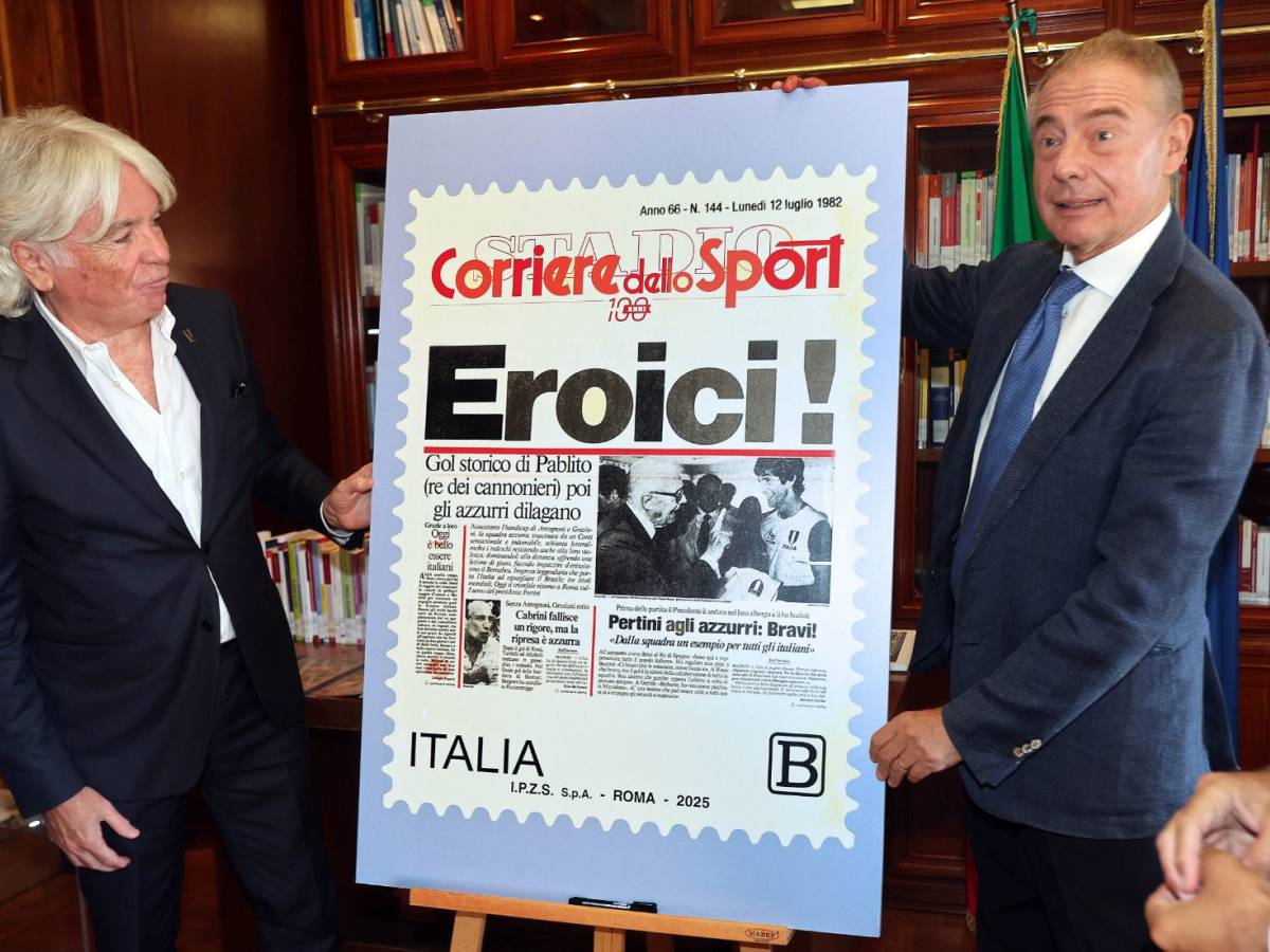 Corriere dello Sport, presentato il francobollo per i 100 anni: "Una grande storia italiana"