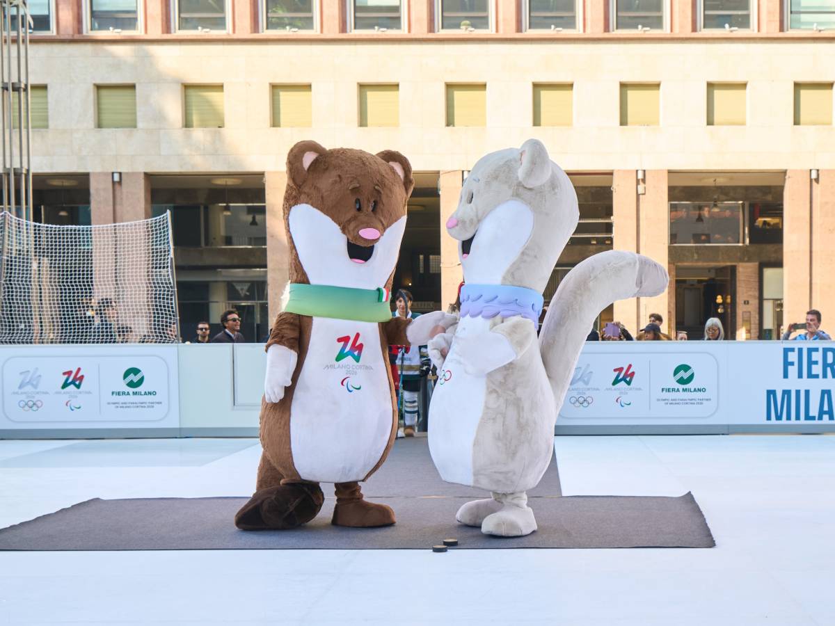 Mascotte Olimpiadi invernali Milano Cortina