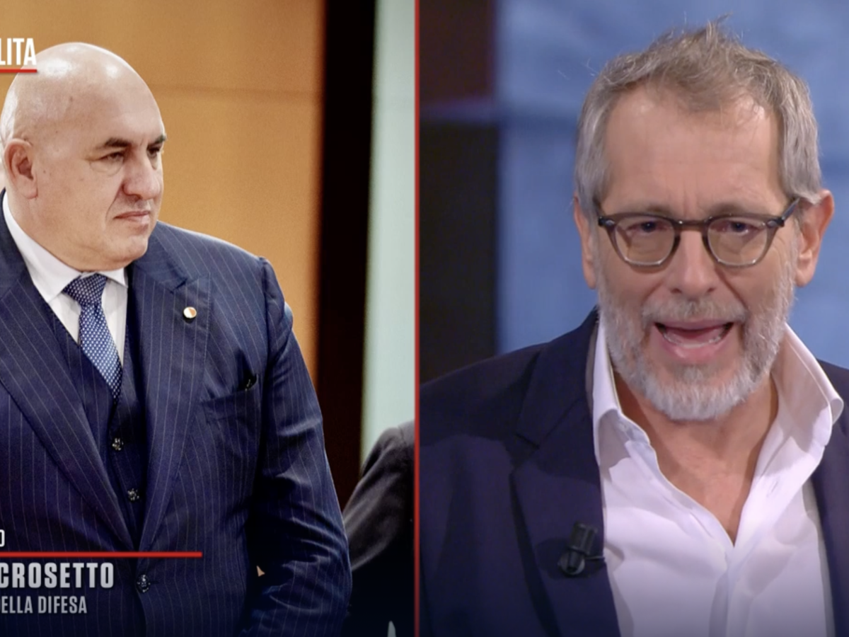 piazzapulita crosetto telefona in diretta e gela formigli