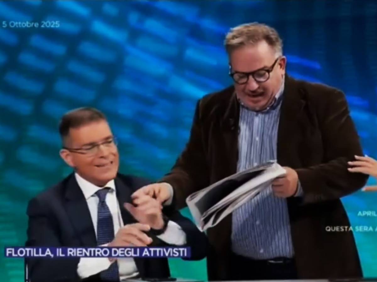 "Stai a cuccia!", "Fascista rosso!", scontro in TV tra Telese e Capezzone