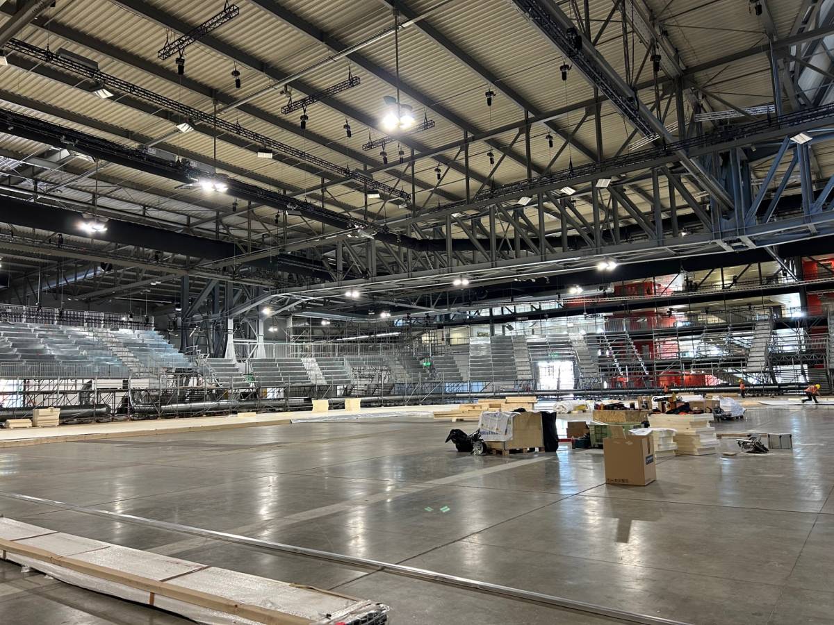Fiera Milano-allestimento padigloioni olimpici