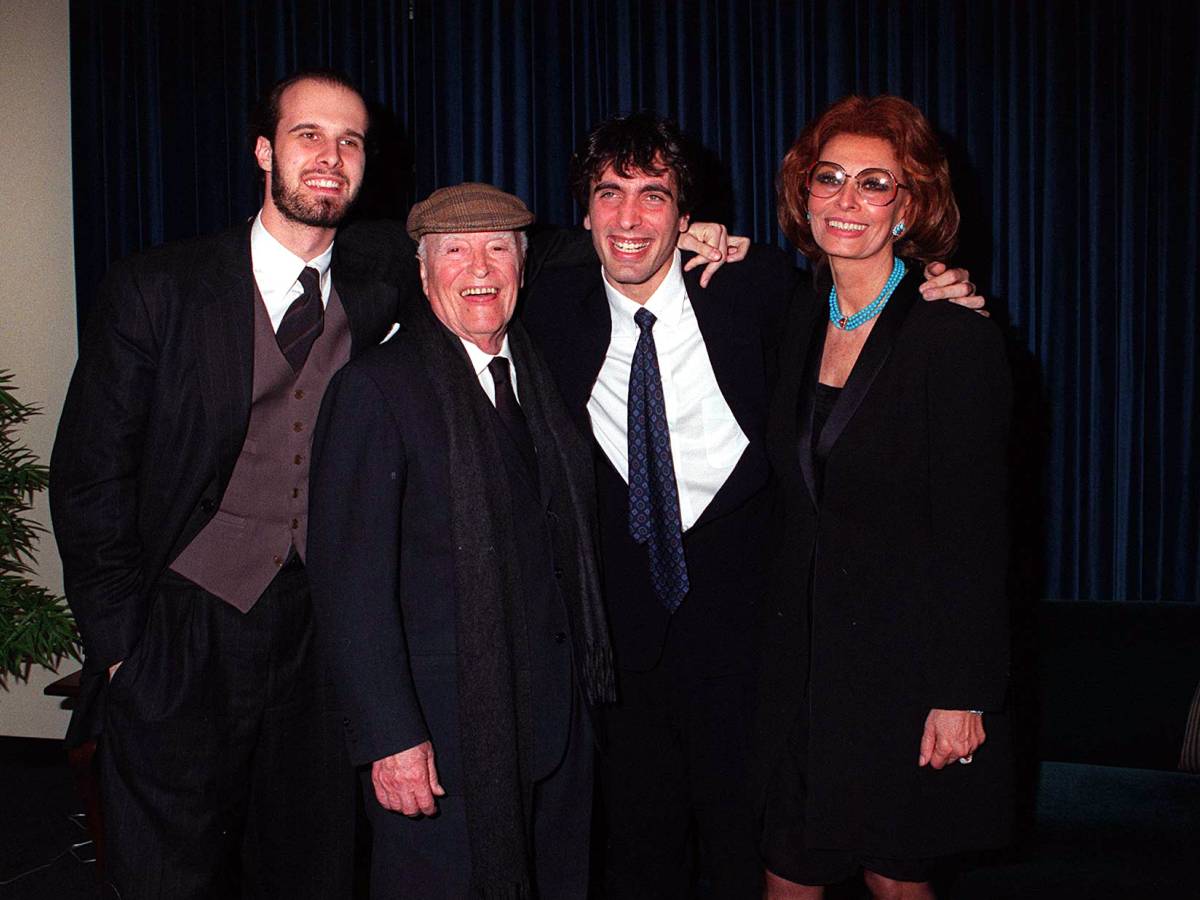 sophia loren chi sono i figli carlo neosposo ed edoardo marito di una famosa attrice americana