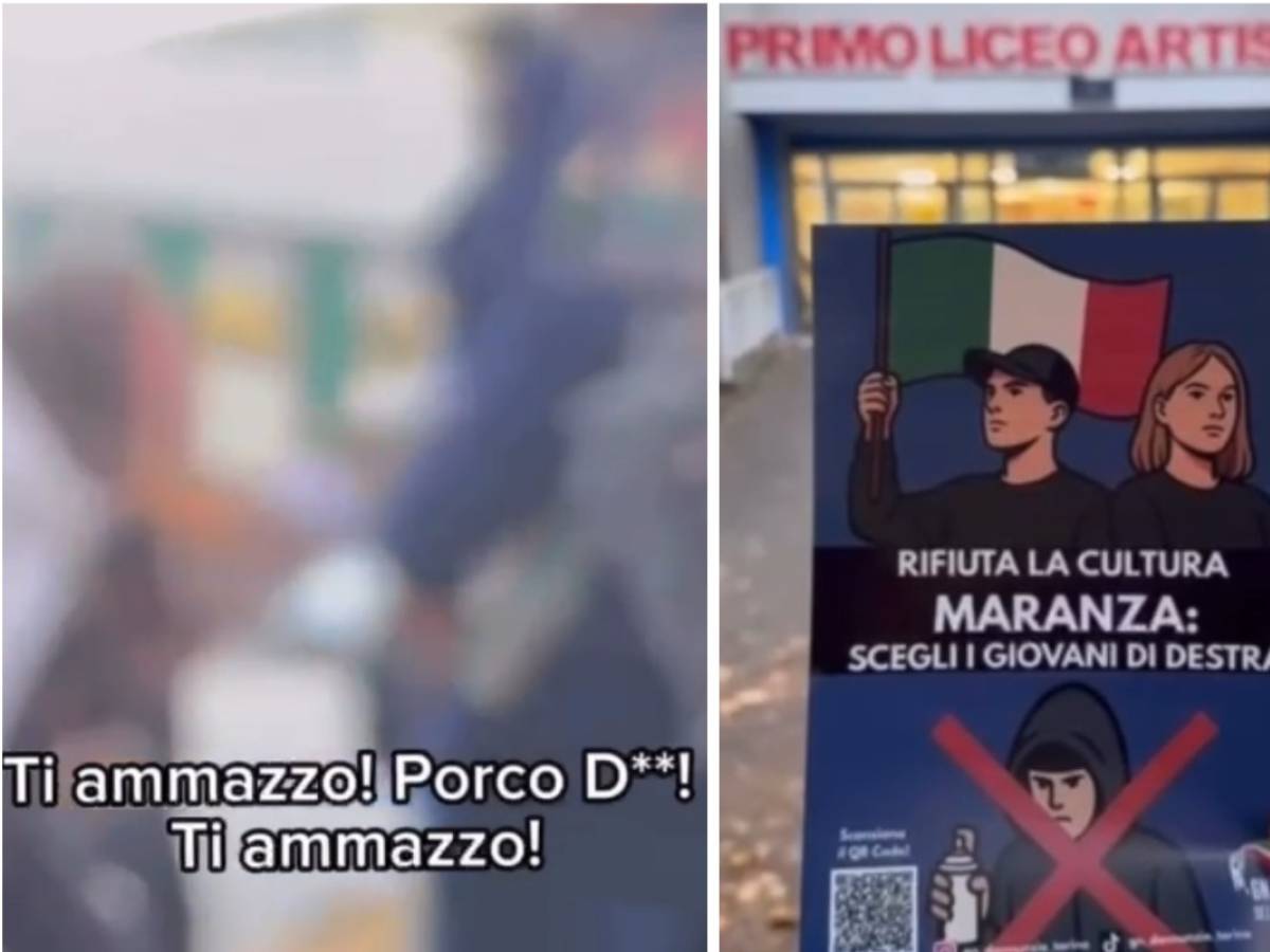 Collettivi di sinistra fermano il volantinaggio di Gioventù Nazionale: "Ti ammazzo"