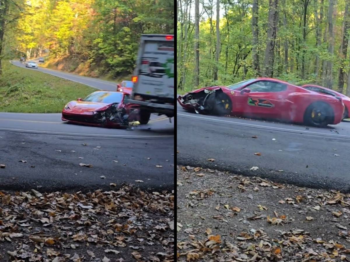 Affronta la "Coda del drago" ma si schianta contro un camion: Ferrari da 200mila euro distrutta