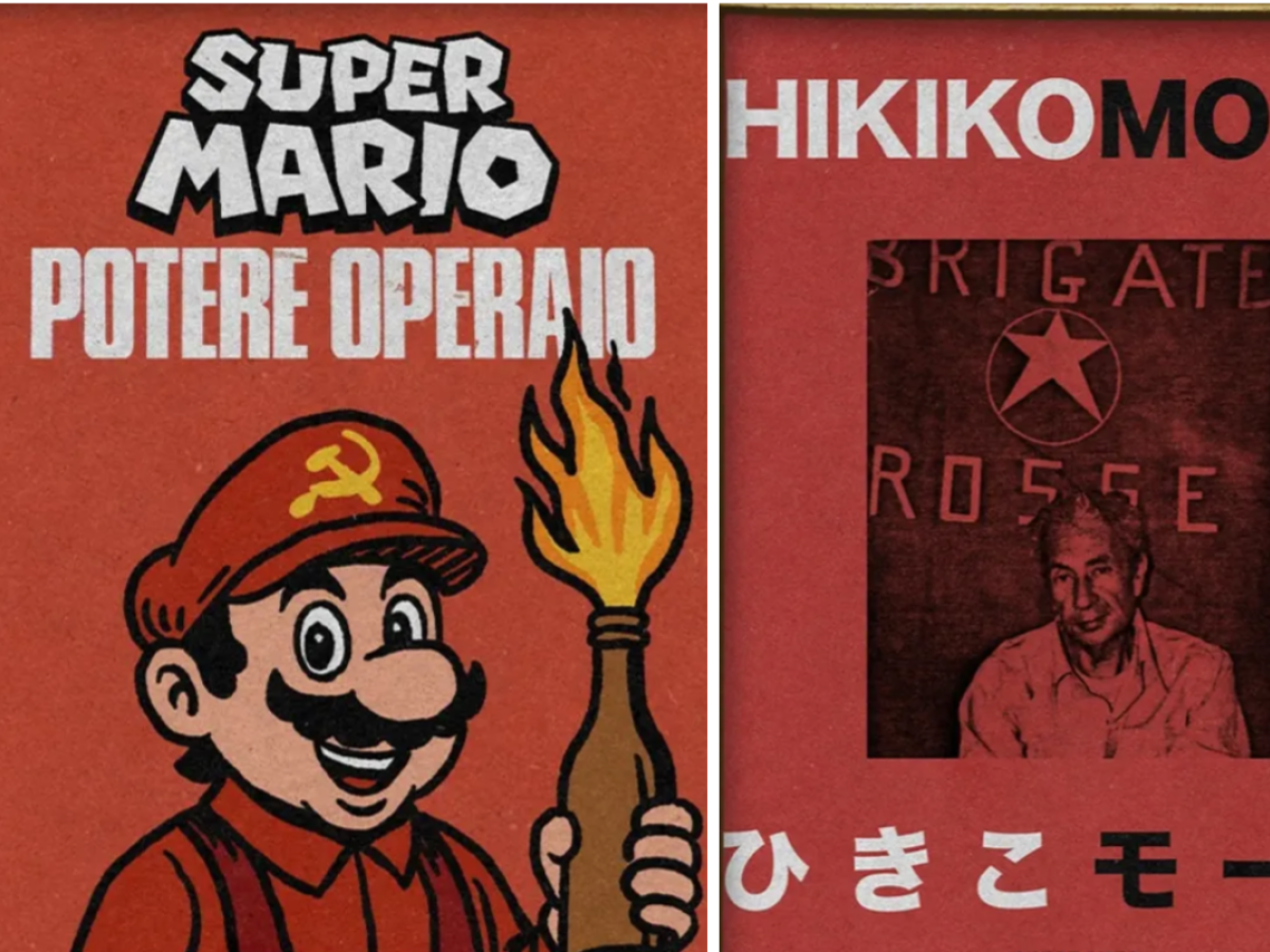 super mario potere operaio e hikikomoro i poster choc che estetizzano il terrorismo