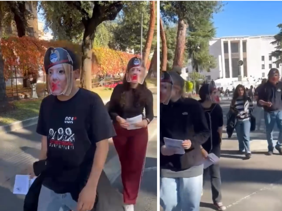 fantocci e maschere di meloni bernini e gasparri a la sapienza autorit224 agiscano